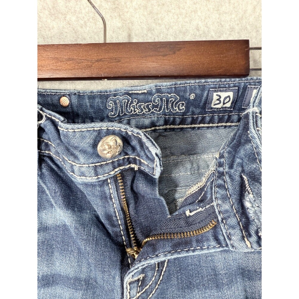 MISS ME Womens Jeans Size 30 (Fits 31 x 30)  Signature Skinny Cross Bling - Picture 6 of 15